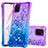 Silicone Candy Rubber TPU Bling-Bling Soft Case Cover S02 for Samsung Galaxy A81 Purple