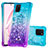 Silicone Candy Rubber TPU Bling-Bling Soft Case Cover S02 for Samsung Galaxy A81 Sky Blue