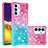Silicone Candy Rubber TPU Bling-Bling Soft Case Cover S02 for Samsung Galaxy A82 5G Pink
