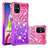 Silicone Candy Rubber TPU Bling-Bling Soft Case Cover S02 for Samsung Galaxy M51 Hot Pink