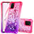 Silicone Candy Rubber TPU Bling-Bling Soft Case Cover S02 for Samsung Galaxy M60s Hot Pink