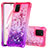 Silicone Candy Rubber TPU Bling-Bling Soft Case Cover S02 for Samsung Galaxy Note 10 Lite Hot Pink
