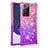 Silicone Candy Rubber TPU Bling-Bling Soft Case Cover S02 for Samsung Galaxy Note 20 Ultra 5G Hot Pink