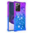 Silicone Candy Rubber TPU Bling-Bling Soft Case Cover S02 for Samsung Galaxy Note 20 Ultra 5G Purple