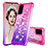 Silicone Candy Rubber TPU Bling-Bling Soft Case Cover S02 for Samsung Galaxy S20 5G Hot Pink