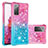 Silicone Candy Rubber TPU Bling-Bling Soft Case Cover S02 for Samsung Galaxy S20 FE (2022) 5G Pink