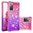 Silicone Candy Rubber TPU Bling-Bling Soft Case Cover S02 for Samsung Galaxy S20 FE 5G Hot Pink