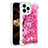 Silicone Candy Rubber TPU Bling-Bling Soft Case Cover S03 for Apple iPhone 13 Pro Max Hot Pink