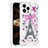 Silicone Candy Rubber TPU Bling-Bling Soft Case Cover S03 for Apple iPhone 13 Pro Max Rose Gold