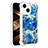 Silicone Candy Rubber TPU Bling-Bling Soft Case Cover S03 for Apple iPhone 14 Blue