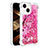 Silicone Candy Rubber TPU Bling-Bling Soft Case Cover S03 for Apple iPhone 14 Plus Hot Pink