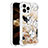 Silicone Candy Rubber TPU Bling-Bling Soft Case Cover S03 for Apple iPhone 14 Pro Max Gold