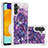 Silicone Candy Rubber TPU Bling-Bling Soft Case Cover S03 for Samsung Galaxy A04s Purple