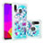 Silicone Candy Rubber TPU Bling-Bling Soft Case Cover S03 for Samsung Galaxy A30 Sky Blue