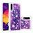 Silicone Candy Rubber TPU Bling-Bling Soft Case Cover S03 for Samsung Galaxy A30S Purple