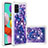 Silicone Candy Rubber TPU Bling-Bling Soft Case Cover S03 for Samsung Galaxy A51 5G Purple