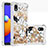 Silicone Candy Rubber TPU Bling-Bling Soft Case Cover S03 for Samsung Galaxy M01 Core Gold