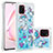 Silicone Candy Rubber TPU Bling-Bling Soft Case Cover S03 for Samsung Galaxy M60s Sky Blue