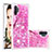 Silicone Candy Rubber TPU Bling-Bling Soft Case Cover S03 for Samsung Galaxy Note 10 Plus 5G Hot Pink