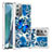 Silicone Candy Rubber TPU Bling-Bling Soft Case Cover S03 for Samsung Galaxy Note 20 5G Blue
