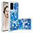 Silicone Candy Rubber TPU Bling-Bling Soft Case Cover S03 for Samsung Galaxy S20 5G Blue