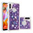 Silicone Candy Rubber TPU Bling-Bling Soft Case Cover S04 for Samsung Galaxy A11 Purple