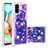 Silicone Candy Rubber TPU Bling-Bling Soft Case Cover S04 for Samsung Galaxy A71 5G Purple