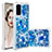 Silicone Candy Rubber TPU Bling-Bling Soft Case Cover S04 for Samsung Galaxy S20 5G Blue