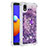 Silicone Candy Rubber TPU Bling-Bling Soft Case Cover with Finger Ring Stand S01 for Samsung Galaxy A01 Core Purple