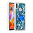 Silicone Candy Rubber TPU Bling-Bling Soft Case Cover with Finger Ring Stand S01 for Samsung Galaxy A11 Blue