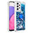 Silicone Candy Rubber TPU Bling-Bling Soft Case Cover with Finger Ring Stand S01 for Samsung Galaxy A33 5G
