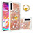 Silicone Candy Rubber TPU Bling-Bling Soft Case Cover with Finger Ring Stand S01 for Samsung Galaxy A70S