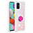 Silicone Candy Rubber TPU Bling-Bling Soft Case Cover with Finger Ring Stand S01 for Samsung Galaxy M40S