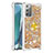 Silicone Candy Rubber TPU Bling-Bling Soft Case Cover with Finger Ring Stand S01 for Samsung Galaxy Note 20 5G