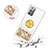 Silicone Candy Rubber TPU Bling-Bling Soft Case Cover with Finger Ring Stand S01 for Samsung Galaxy Note 20 5G