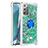 Silicone Candy Rubber TPU Bling-Bling Soft Case Cover with Finger Ring Stand S01 for Samsung Galaxy Note 20 5G Green