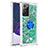 Silicone Candy Rubber TPU Bling-Bling Soft Case Cover with Finger Ring Stand S01 for Samsung Galaxy Note 20 Ultra 5G