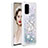 Silicone Candy Rubber TPU Bling-Bling Soft Case Cover with Finger Ring Stand S01 for Samsung Galaxy S20 5G