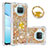 Silicone Candy Rubber TPU Bling-Bling Soft Case Cover with Finger Ring Stand S01 for Xiaomi Mi 10i 5G