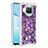 Silicone Candy Rubber TPU Bling-Bling Soft Case Cover with Finger Ring Stand S01 for Xiaomi Mi 10i 5G Purple