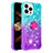 Silicone Candy Rubber TPU Bling-Bling Soft Case Cover with Finger Ring Stand S02 for Apple iPhone 13 Pro