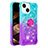 Silicone Candy Rubber TPU Bling-Bling Soft Case Cover with Finger Ring Stand S02 for Apple iPhone 14 Plus