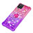 Silicone Candy Rubber TPU Bling-Bling Soft Case Cover with Finger Ring Stand S02 for Samsung Galaxy A12