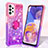 Silicone Candy Rubber TPU Bling-Bling Soft Case Cover with Finger Ring Stand S02 for Samsung Galaxy A23 5G