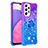 Silicone Candy Rubber TPU Bling-Bling Soft Case Cover with Finger Ring Stand S02 for Samsung Galaxy A33 5G