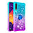 Silicone Candy Rubber TPU Bling-Bling Soft Case Cover with Finger Ring Stand S02 for Samsung Galaxy A50