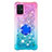 Silicone Candy Rubber TPU Bling-Bling Soft Case Cover with Finger Ring Stand S02 for Samsung Galaxy A71 5G