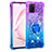 Silicone Candy Rubber TPU Bling-Bling Soft Case Cover with Finger Ring Stand S02 for Samsung Galaxy A81