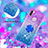 Silicone Candy Rubber TPU Bling-Bling Soft Case Cover with Finger Ring Stand S02 for Samsung Galaxy M11
