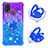 Silicone Candy Rubber TPU Bling-Bling Soft Case Cover with Finger Ring Stand S02 for Samsung Galaxy M31